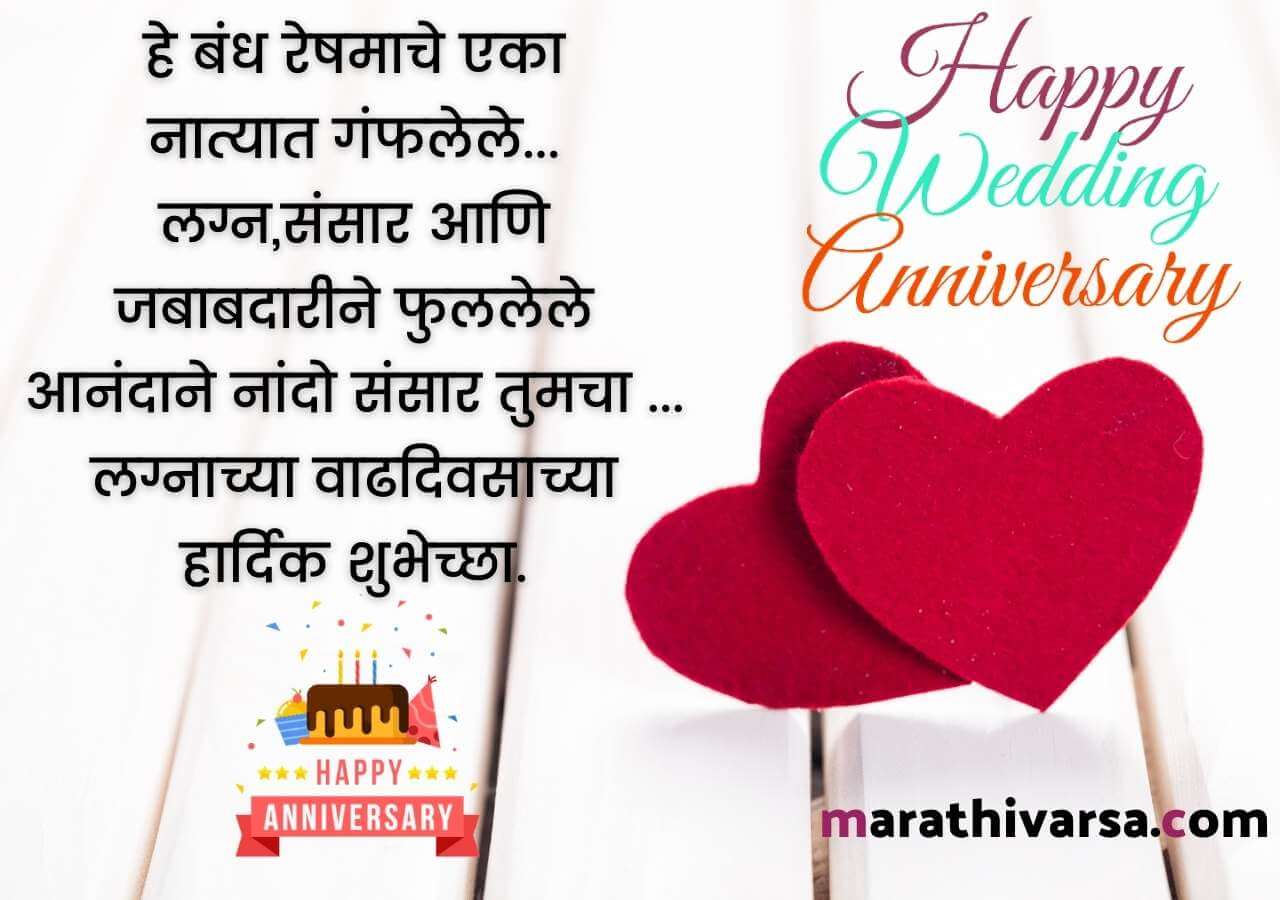 Marriage Anniversary Wishes In Marathi | Anniversary Message In ...