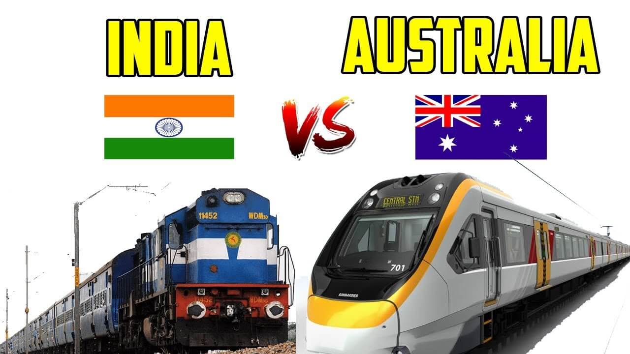 INDIAN Railway Vs AUSTRALIAN Railway In Marathi
