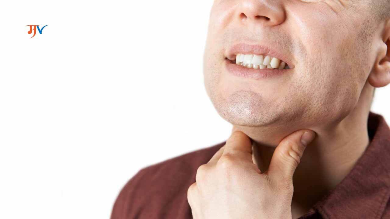Treatment on sore throat in Marathi
