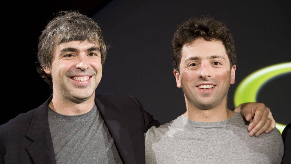 Google founder Larry Page and Sergey Brin