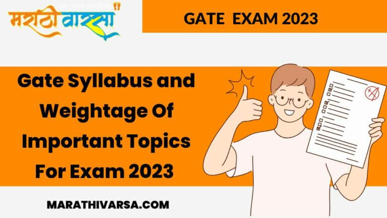 GATE Syllabus And The Weightage of Important Topics For Exam